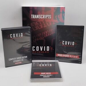 Revealed Films Covid Revealed DVD Book USB Jump Drive Complete Series Excellent